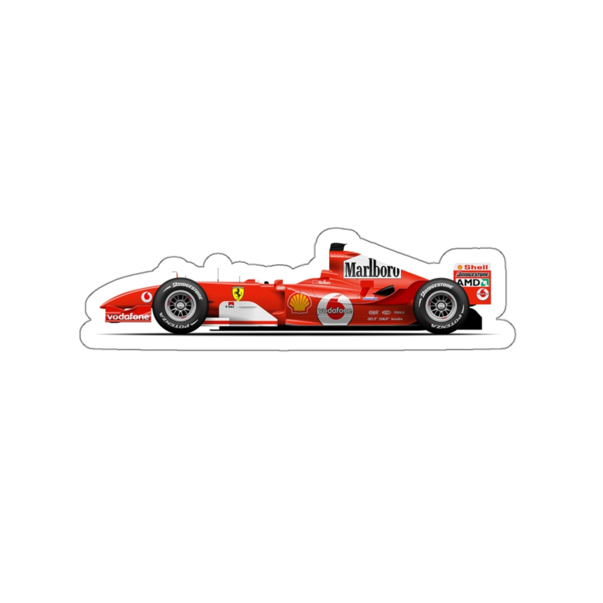 Ferrari F2004 – Premium Die-Cut Sticker