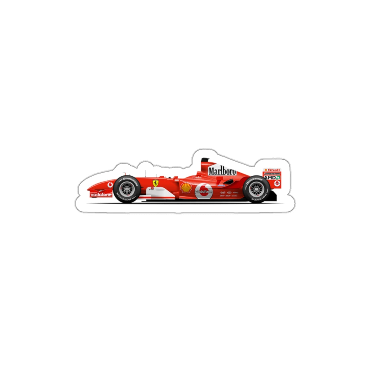 Ferrari F2004 – Premium Die-Cut Sticker